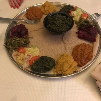 La Reine de Saba - Vegetarian combo..w extra spinach - Ethiopian Near Me - Paris, 75