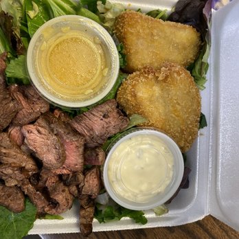 Queen St Cafe & Grill - Steak and ahi katsu all salad - Cafes Near Me - Aiea, Hawaii Queen St Cafe & Grill - Steak and ahi katsu all salad - Cafes Near Me - Aiea, Hawaii
