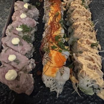 Whitaker's - Pressed Sushi Hamachi, Crazy Scallop and Cambodian. - Sushi Bars Near Me - Fort Mill, South Carolina Whitaker's - Pressed Sushi Hamachi, Crazy Scallop and Cambodian. - Sushi Bars Near Me - Fort Mill, South Carolina