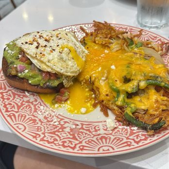 Dear Dad’s - Avocado Toast with Dirty Hash Browns - Salad Near Me - Greensboro, North Carolina
