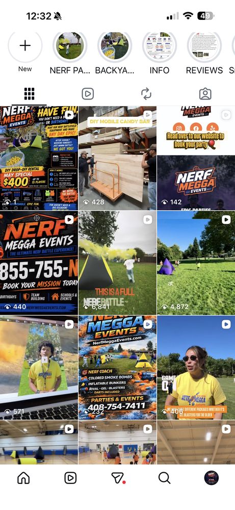 Nerf Megga Events Logo