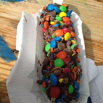 Bananarchy - Banana dipped in chocolate and M&Ms - Desserts Near Me - Austin, Texas