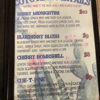 Coyote Kitchen - 8/5/2025-menu - Bars Near Me - Boone, North Carolina