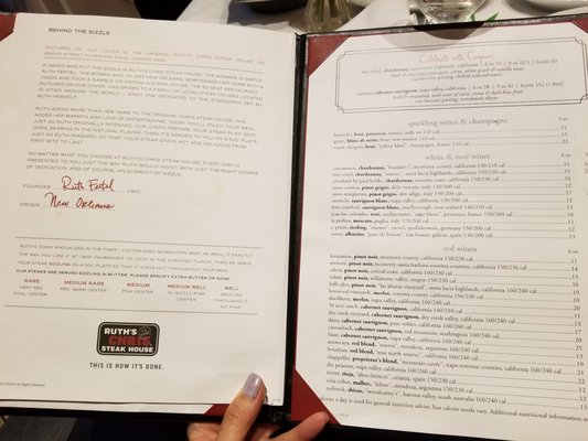 Menu photo 4 Ruth's Chris Steak House New Orleans, LA