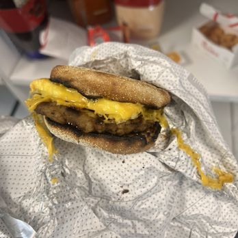 Chick-fil-A - egg Sausage, Egg & Cheese Muffin - Fast Food Near Me - Hillsboro, Oregon Chick-fil-A - egg Sausage, Egg & Cheese Muffin - Fast Food Near Me - Hillsboro, Oregon