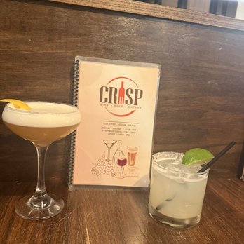 Crisp - Margarita and a Frangelico sour cocktails - Italian Near Me - Houston, Texas Crisp - Margarita and a Frangelico sour cocktails - Italian Near Me - Houston, Texas