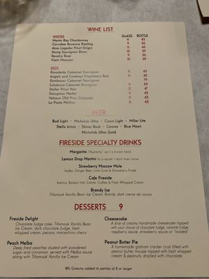 Fireside Dining by null