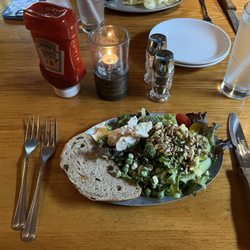 The Log Jam Restaurant - My salad with fixings from the salad bar