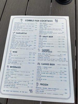 Menu photo 1 Cobble Fish New York, NY Menu photo 1 Cobble Fish New York, NY
