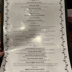 Specials menu