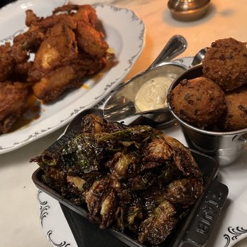 Loch Bar - Brussel sprouts, hush puppies - Seafood Near Me - Houston, Texas