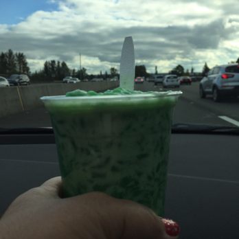 Saigon Deli - My favorite green dessert, all mixed with coconut &syrup, and ready to eat!! - Vietnamese Near Me - Seattle, Washington