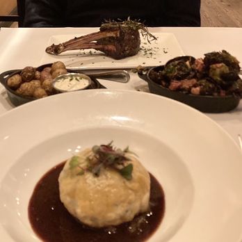 Local Restaurant & Bar - Buffalo Wellington, Elk Chop, Brussels and New Potatoes - New American Near Me - Jackson, Wyoming Local Restaurant & Bar - Buffalo Wellington, Elk Chop, Brussels and New Potatoes - New American Near Me - Jackson, Wyoming