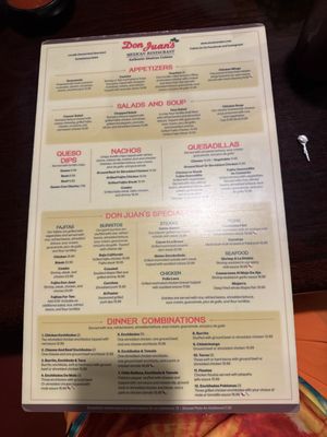 Menu photo 2 Don Juan's Restaurant Jacksonville, FL Menu photo 2 Don Juan's Restaurant Jacksonville, FL