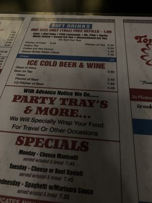 Menu photo 3 Tony's Famous Pizza Georgetown, SC Menu photo 3 Tony's Famous Pizza Georgetown, SC