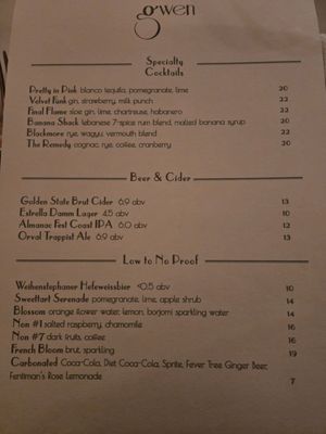 Menu photo 5 Gwen Los Angeles, CA Menu photo 5 Gwen Los Angeles, CA
