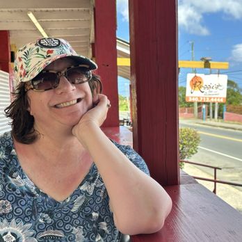 Rossie's Bar & Restaurant - Happily waiting for my food - American Near Me - Christiansted, Virgin Islands