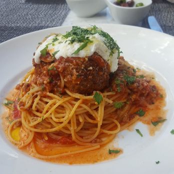 Lavo - Spaghetti and meatballs. Spaghetti should always be served with a spoon. - Italian Near Me - Las Vegas, Nevada Lavo - Spaghetti and meatballs. Spaghetti should always be served with a spoon. - Italian Near Me - Las Vegas, Nevada