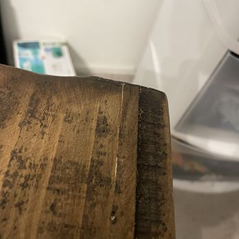 The Rustic Mile - Crack in footboard - Furniture Stores Near Me - Katy, Texas