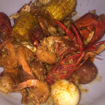 Red Crab House - Laurel - Dungeness crab, shrimp (headless), snow crab, lobster tail, boiled eggs, corn on the cob and potatoes in the red crab seasoning/extra hot!! - Seafood Near Me - Laurel, Maryland Red Crab House - Laurel - Dungeness crab, shrimp (headless), snow crab, lobster tail, boiled eggs, corn on the cob and potatoes in the red crab seasoning/extra hot!! - Seafood Near Me - Laurel, Maryland