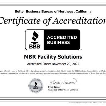 MBR Facility Solutions - We are now BBB Accredited! - Office Cleaning Near Me MBR Facility Solutions - We are now BBB Accredited! - Office Cleaning Near Me