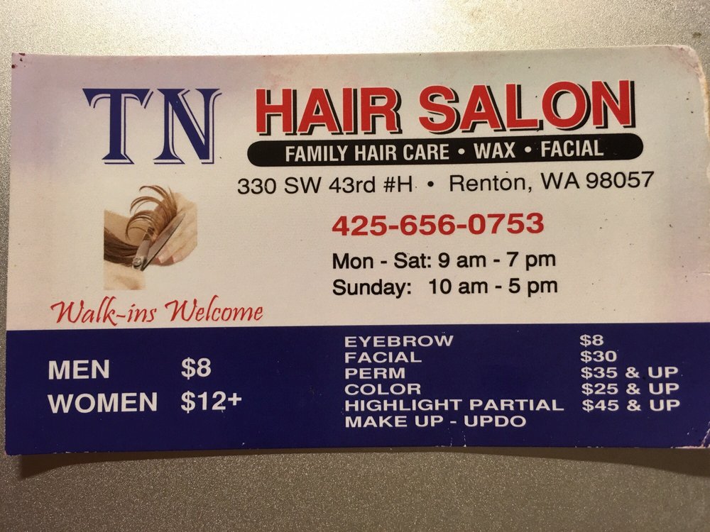 TN HAIR SALON 10 Reviews 330 SW 43rd St, Renton, Washington Hair