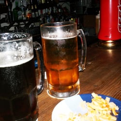 Litro cerveza clara y oscura