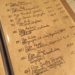Amici Trattoria - Blick in die Karte