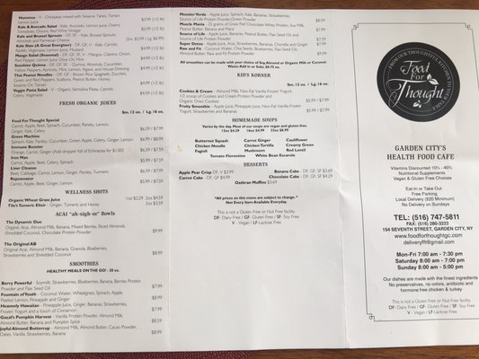 Menu photo 5 Food For Thought Garden City, NY Menu photo 5 Food For Thought Garden City, NY