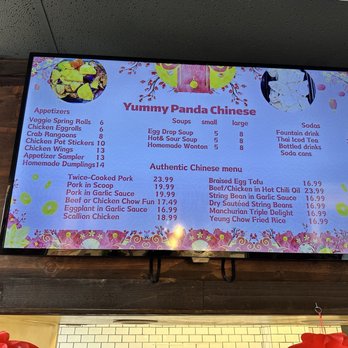 Yummy Panda - I don't think it's on their online menu, but they have an authentic section on the menu inside. - Chinese Near Me - Lacey, Washington Yummy Panda - I don't think it's on their online menu, but they have an authentic section on the menu inside. - Chinese Near Me - Lacey, Washington