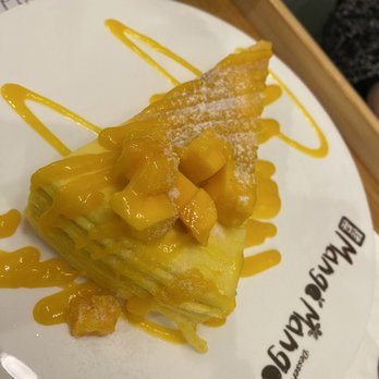 Mango Mango Dessert - Mango Mille Crepe Cake - Desserts Near Me - Cleveland, Ohio