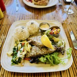 Bamboo Restaurant - Herb Grilled Fresh Fish. Catch of the day was Ahi
