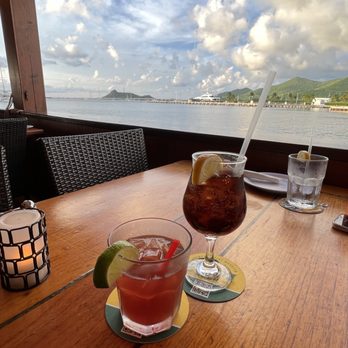 Skip Jack's - August 2 eight, 2023 - a Coke zero and a guava berry rum - Restaurants Near Me - Sint Maarten, New Hampshire