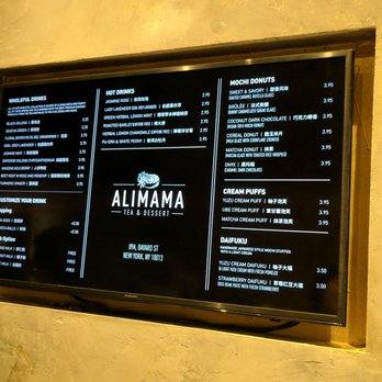 AlimamaTea - Menu board, teas and baked goods. - Desserts Near Me - New York, New York AlimamaTea - Menu board, teas and baked goods. - Desserts Near Me - New York, New York
