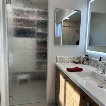 Ronson Shower Glass & Mirror - Rain glass closet door - Kitchen & Bath Near Me - Hayward, California Ronson Shower Glass & Mirror - Rain glass closet door - Kitchen & Bath Near Me - Hayward, California
