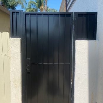 OC Iron and Vinyl - Custom gate w/ lock box for wireless keypad access - Fences & Gates Near Me - Placentia, California OC Iron and Vinyl - Custom gate w/ lock box for wireless keypad access - Fences & Gates Near Me - Placentia, California