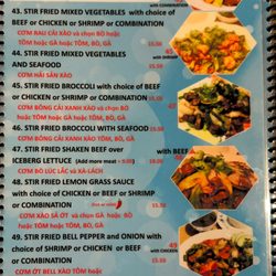 2022 menu