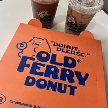 Old Ferry Donut - The box has ears!!! - Donuts Near Me - San Gabriel, California Old Ferry Donut - The box has ears!!! - Donuts Near Me - San Gabriel, California