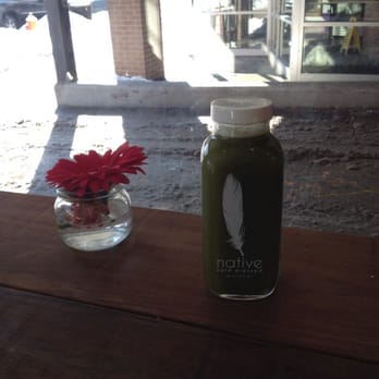Native Cold Pressed - Cooling herb fresh cold pressed juice from the window seat. - Juice Bars & Smoothies Near Me - Columbus, Ohio