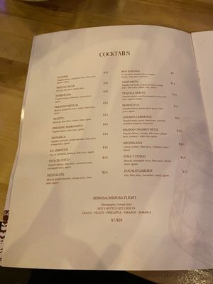 Menu photo 2 Presidio Cocina Mexicana Phoenix, AZ