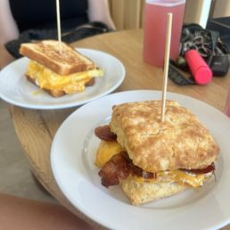 Honey Bacon Biscuit, and GF version