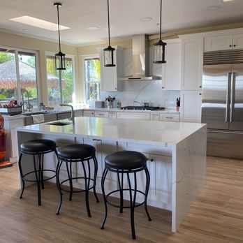 Saraay Remodeling - I love love love the waterfall countertop Erik suggested! - Roofing Near Me - San Diego, California Saraay Remodeling - I love love love the waterfall countertop Erik suggested! - Roofing Near Me - San Diego, California