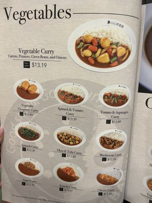 Menu photo 8 Curry House Coco Ichibanya San Diego, CA