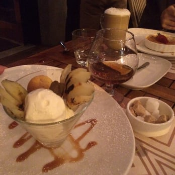 Pera Soho - Stellar pear desert and creme brûlée. Definitely stick around for desert! - Mediterranean Near Me - New York, New York Pera Soho - Stellar pear desert and creme brûlée. Definitely stick around for desert! - Mediterranean Near Me - New York, New York