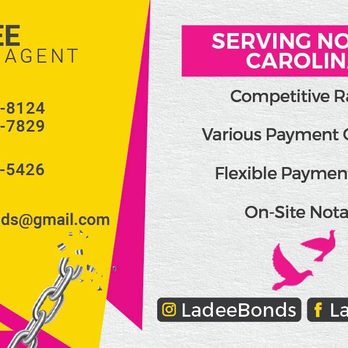 Ladee Bonds Another Chance - Bail Bondsmen Near Me - Wilson, North Carolina