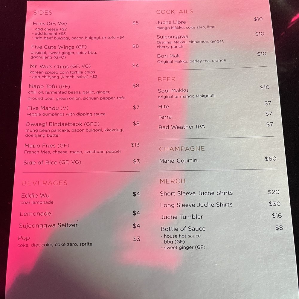 Juche St Paul - Menu - Korean Near Me - Saint Paul, Minnesota Juche St Paul - Menu - Korean Near Me - Saint Paul, Minnesota