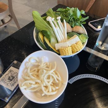 Shabu Squared - Mixed veggies and udon - Japanese Near Me - Houston, Texas Shabu Squared - Mixed veggies and udon - Japanese Near Me - Houston, Texas