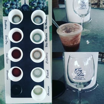 True Blue Winery - Enjoyed a 9 wine sampler, nice dinner and a frozen blueberry wine drink. Great way to end the week. #happyplace #winery #truebluewinery - Wineries Near Me - Davenport, Florida True Blue Winery - Enjoyed a 9 wine sampler, nice dinner and a frozen blueberry wine drink. Great way to end the week. #happyplace #winery #truebluewinery - Wineries Near Me - Davenport, Florida