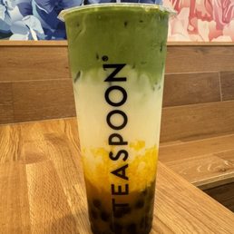 Silky Mango with Matcha foam add-on