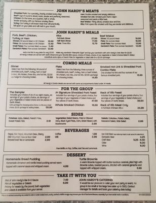 Menu photo 8 John Hardy's Bar-B Q Rochester, MN